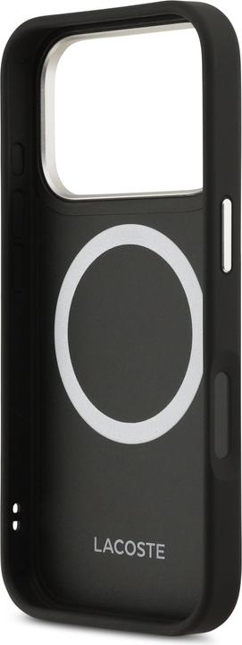 Actual product image Lacoste Hülle PU Leder Champs Elysees MagSafe elegante und langlebige Schutzhülle (Apple iPhone 17 Pro)