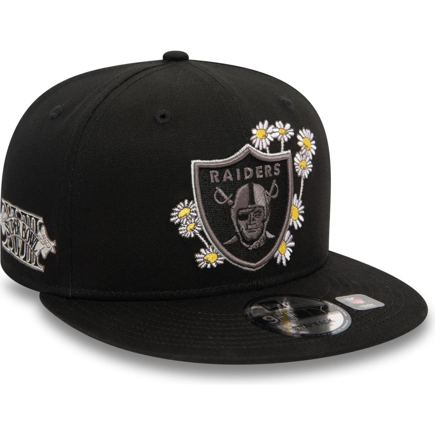 Thumbnail - New Era, Herren, Cap, 9Fifty Snapback Cap - FLOWER Las Vegas Raiders - S/M, Schwarz, (M)