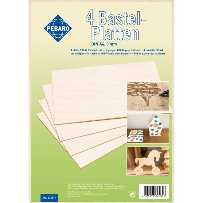 Peter Bausch PABARO - 4 Holzplatten A4