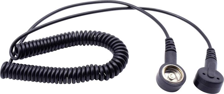 Image du produit Quadrios Câble de mise à la terre ESD 1,80 m Bouton-pression 10 mm (Protection statique)