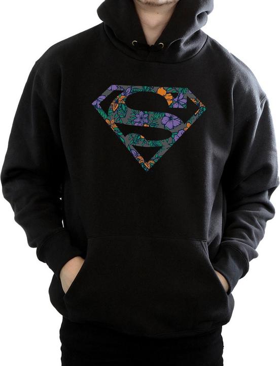 Immagine prodotto Superman Floral Logo 1 Felpa con Cappuccio Uomo (3XL)