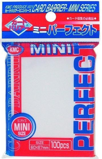 Actual product image KMC Small Sleeves Mini Perfect Size 100 pcs