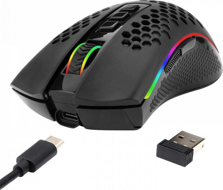Actual product image Redragon Storm Pro Wireless M808-KS (Cable, Wireless)