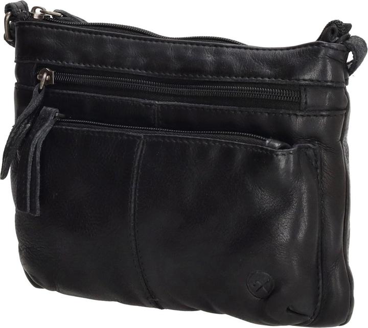 Actual product image Hide & Stitches Paint Rock Leather Shoulder Bag