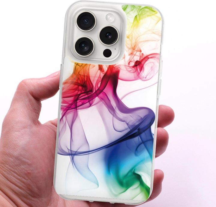 Produktbild DeinDesign Silikon Hülle für Apple iPhone 15 Pro Handyhülle Case Smartphone Schutzhülle Farbe Regenbogen (Apple iPhone 15 Pro)