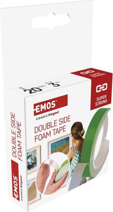 Produktbild Emos Doppelseitiges Schaumklebeband 20 mm / 3 m, grün (20 mm)