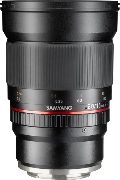 Productafbeelding Samyang 16mm f/2-23MFT (Micro Vier Derde, APS-C / DX)