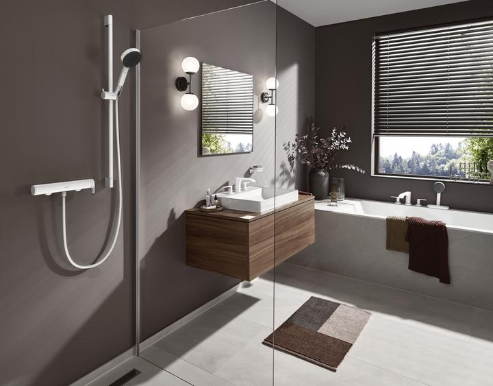 Actual product image hansgrohe AddStoris soap holder, wall-mounted, matt white