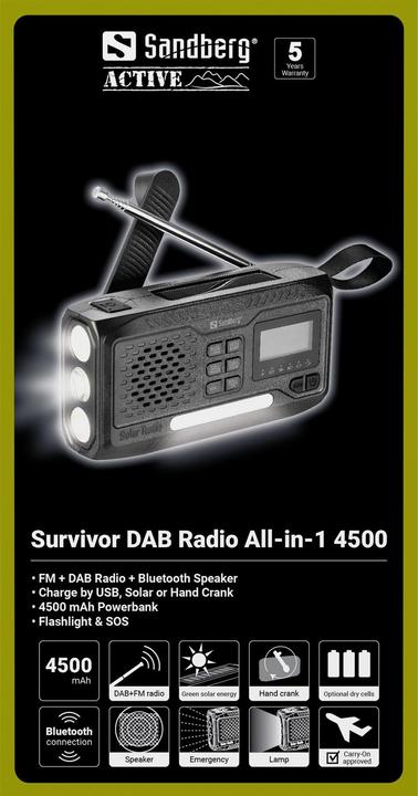 Actual product image Sandberg ALLin1 4500 (DAB+, FM, Bluetooth)