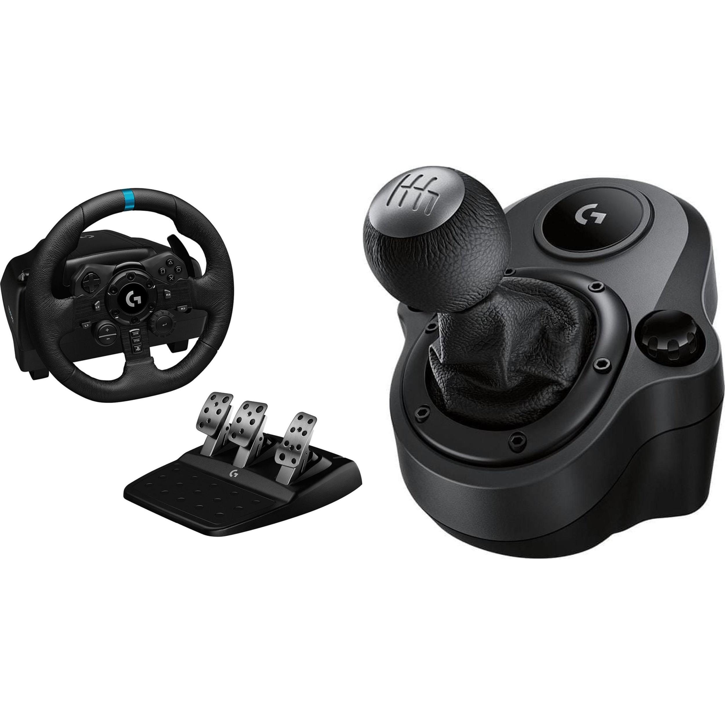 Morele Kierownica Logitech G923 PS5/PS4/PC (941-000149) + Shifter G29, G920 Driving Force (941-000130), Tappetino mouse