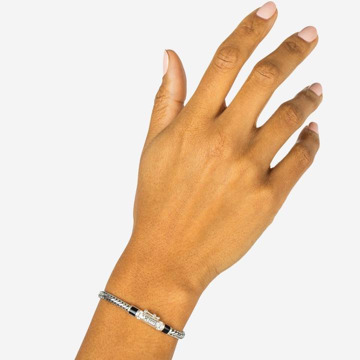 Immagine prodotto Buddha to Buddha Armband Ben Mini Stein Silber Onyx J101ON F (21 cm, Argento 925)