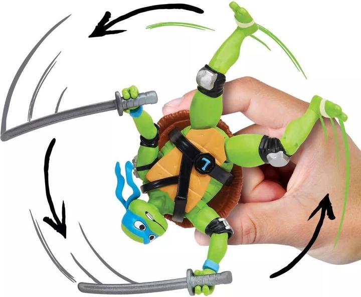 Actual product image Teenage Mutant NT Turtles Mutant Mayhem - Basic Figures 12cm - Shell Spin Leo
