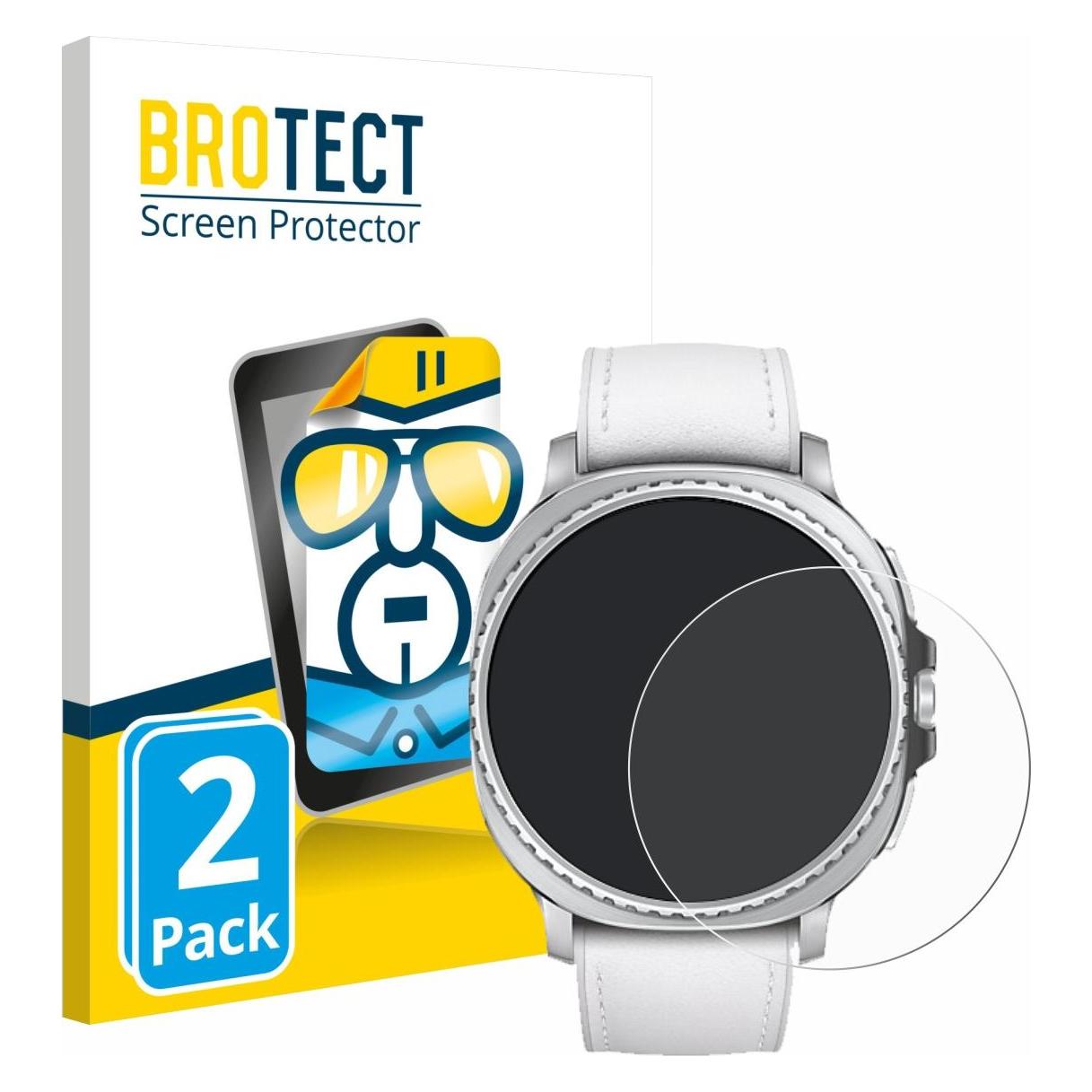 Brotect Schutzfolie Displayschutz Displayschutzfolie Folie Klar Transparent, Smartwatch Schutzfolie, Transparent