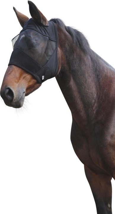 Actual product image Kerbl Fly mask pony with ear cut-out without nose ruffle.