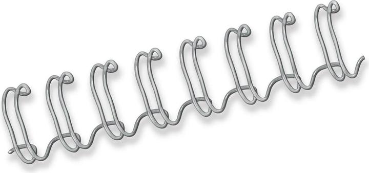 Actual product image Fellowes Wire comb 6mm, 34 loops, silver, 100 pcs.