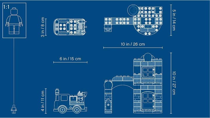 Actual product image LEGO DUPLO fire station (10903)