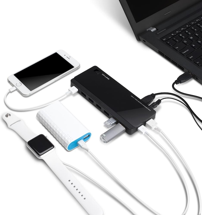 Actual product image TP-Link Uh720 (Micro USB, 7 Ports)