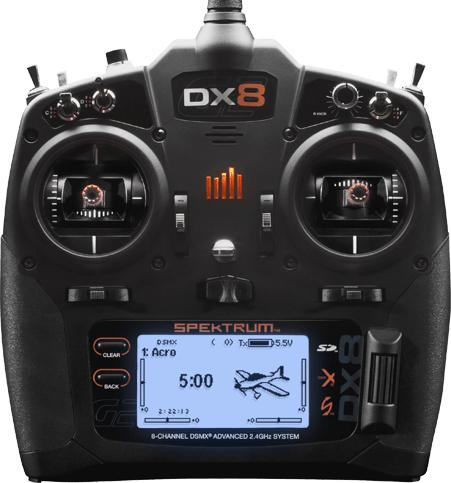 Image du produit Spektrum Système RC Air DX8 G2 8CH DSMX Mode 2 avec récepteur AR8010T