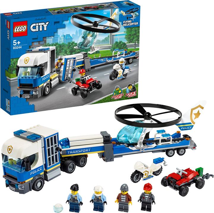 Produktbild LEGO Polizeihubschrauber-Transport (60244, LEGO City)