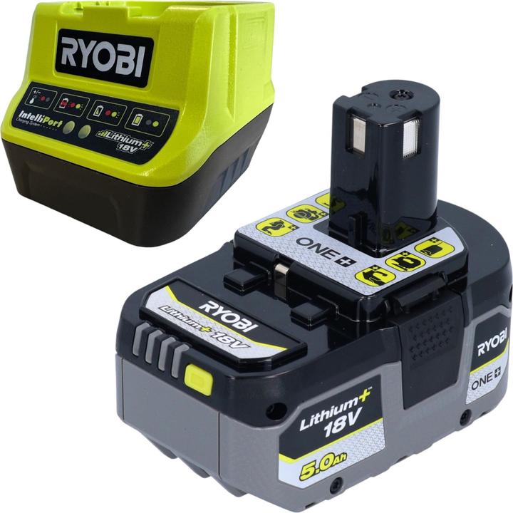 Immagine prodotto Ryobi RY18CS20A 18 V ONE+ motosega a batteria 20 cm Compact + 1x batteria 5,0 Ah + caricabatterie (Sega a catena a batteria)
