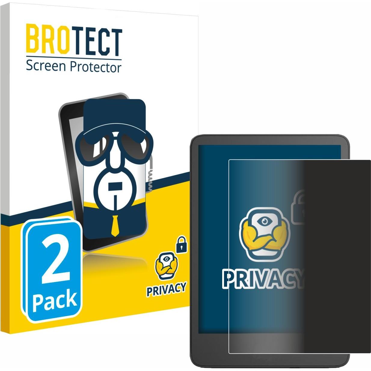 BROTECT Sichtschutzfolie Anti-Spy Privacy Folie Blaulicht-Schutz, eReader Zubehör, Blau