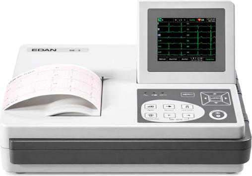 Actual product image Edan Resting ECG SE-3 - Monochrome screen, With pacemaker detection