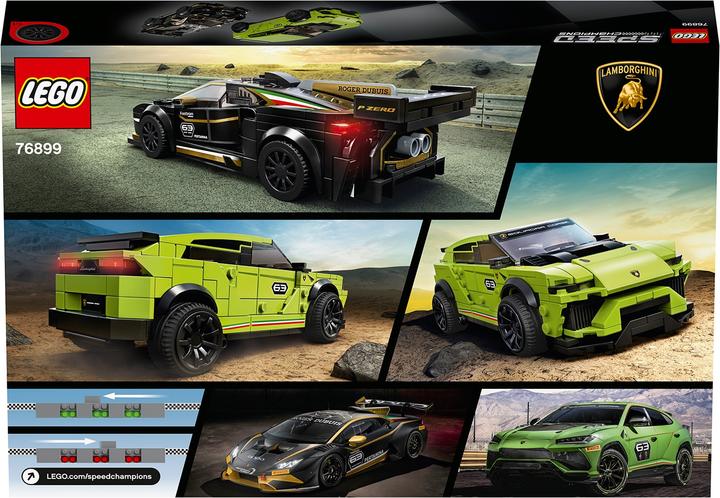 Produktbild LEGO Lamborghini Urus ST-X & Lamborghini Huracán Super Trofeo EVO (76899, LEGO Speed Champions)