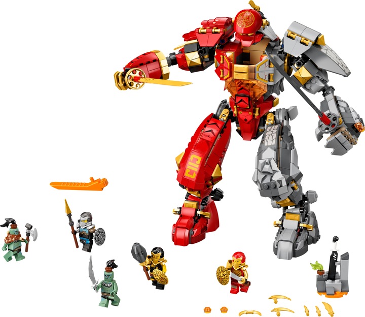 Actual product image LEGO Fire Stone Mech (71720, LEGO Ninjago)