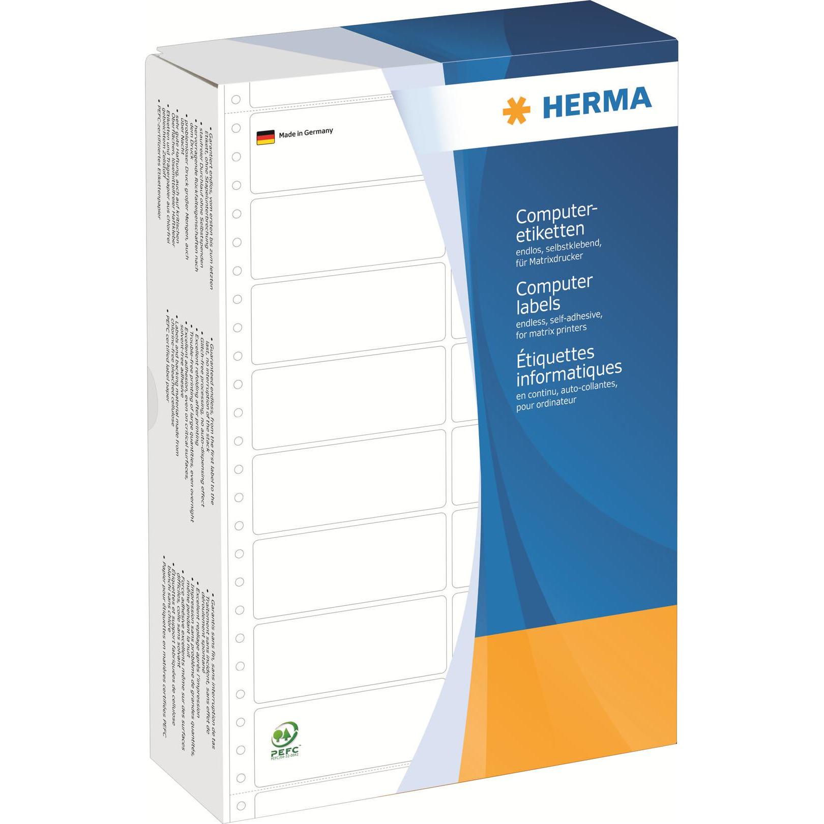 Herma, Etiketten, Computeretiketten 88.. 2-bahnig Papier