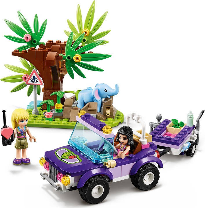 Actual product image LEGO Rescue of the baby elephant with transporter (41421, LEGO Friends)