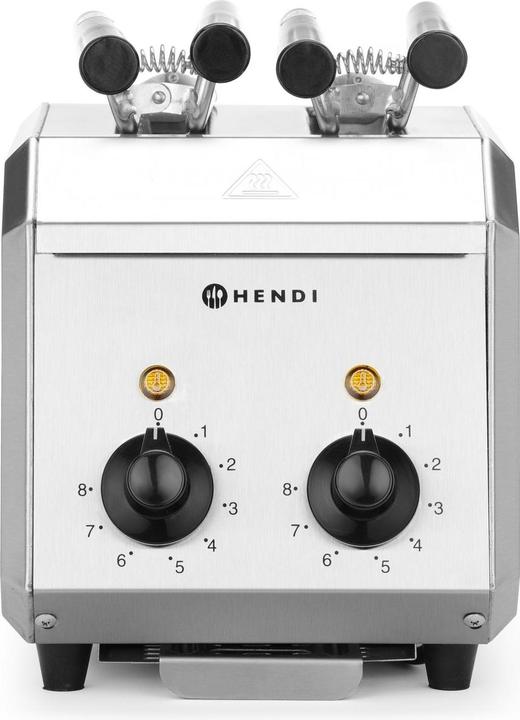 Actual product image Hendi Sandwich Toaster Stainless Steel 2-Piece 230V 12