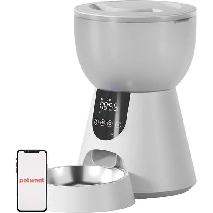 Petwant F17 LED automatic food dispenser + W8 drinker (4 l), Futternapf
