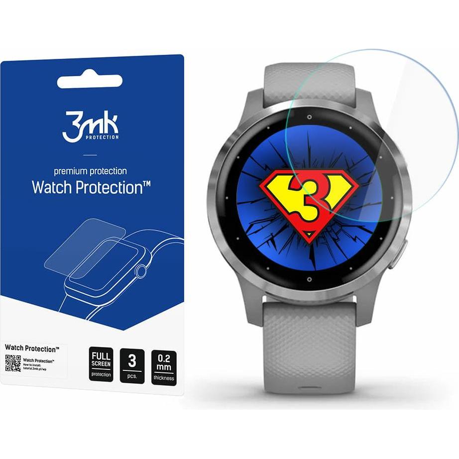 3Mk Verde Protective Film Watch Protection Arc For Garmin Vivoactive 4S, Pellicola Protettiva Per Smartwatch,