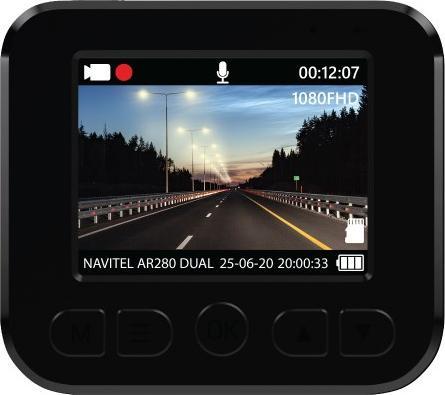 Produktbild Navitel AR280 Dual (Eingebautes Display, Eingebautes Mikrofon, Nachtsicht, Bluetooth, GPS-Empfänger, Full HD)