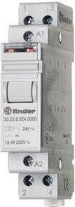 Produktbild Finder Stromst.-Sch.24VDC 20.22.9.024.4000 Serie 20 für DIN-Schiene 2S 16A 20.22.9.024.4000 (202290244000)