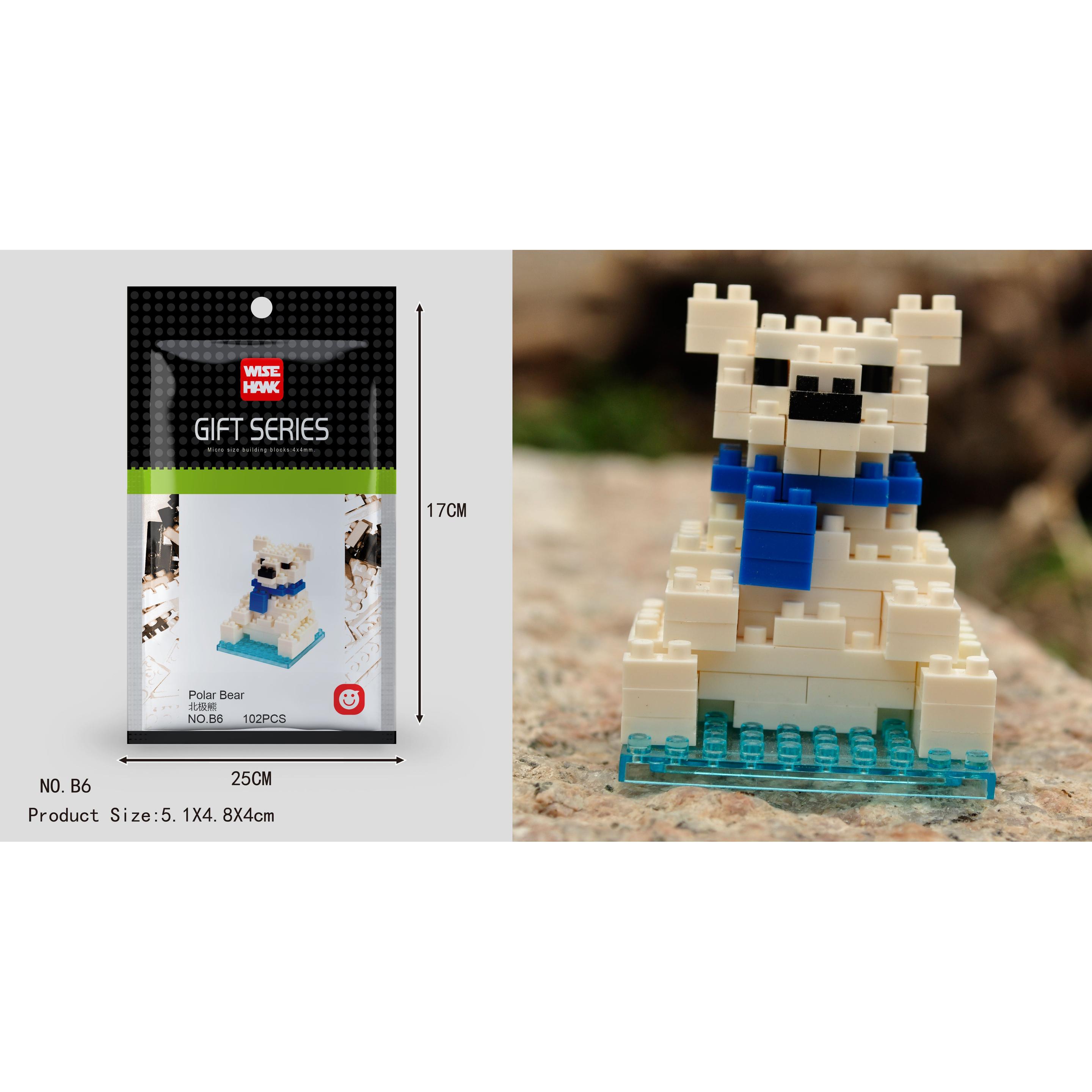Tinisu EisbÃ¤r Figur Bausteine Modell LNO Micro-Bricks