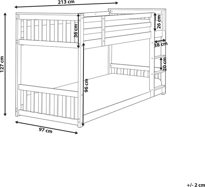 Actual product image Beliani Lazer (90 x 200 cm)