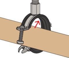 Actual product image Fischertechnik Rørbøjle FGRS 83-90mm M8/M10 UNI (90 mm)