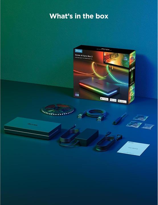Immagine prodotto Govee AI Sync Box Kit 55-65 (RGBIC, 27.50 cm, Interno)