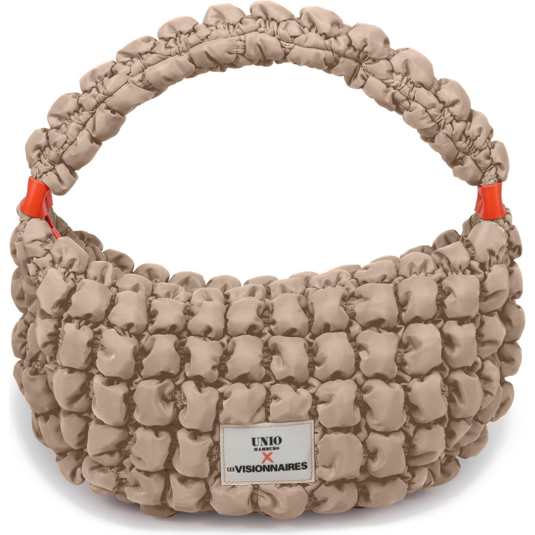 Les Visionnaires, Handtasche, Unio Banana Schultertasche 42 cm, Beige