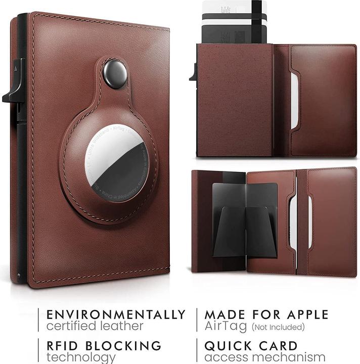 Actual product image Cadorabo Cover with card compartment compatible with Airtag