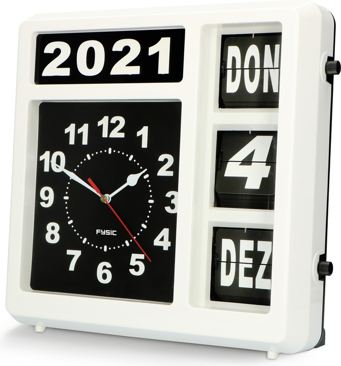 Immagine prodotto Fysic Orologio da parete/da tavolo FK-247DE in lingua tedesca, analogico