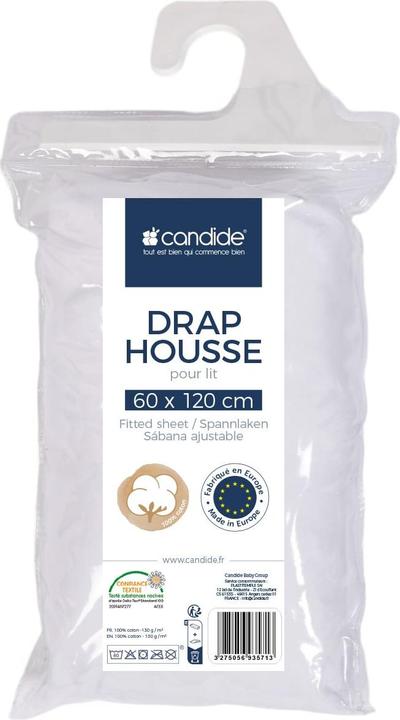 Candide - Fitted Sheet - White - 60x120 cm