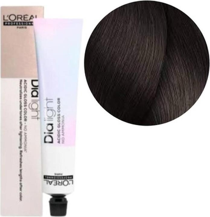 Image du produit L'Oréal Professionnel DIA LIGHT gel-crème acide sans amoniaque #5,8 50 ml (#5,8 Marron clair Mocha)
