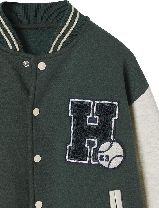 Immagine prodotto Vertbaudet Jungen College-Sweatjacke mit Aufnäher Oeko-Tex (110)