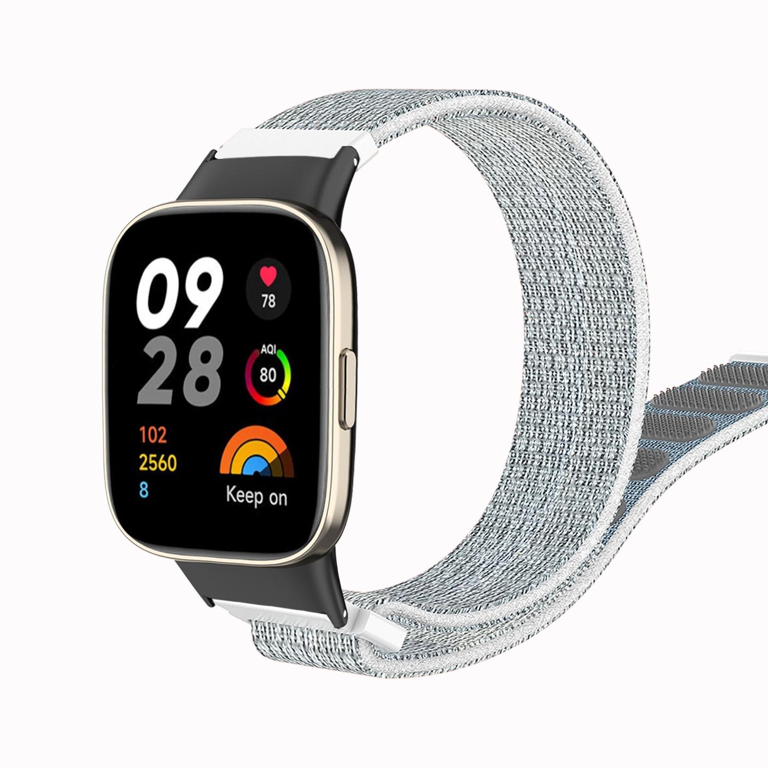 Strap-it Armband (Nylon), Uhrenarmband, Grau