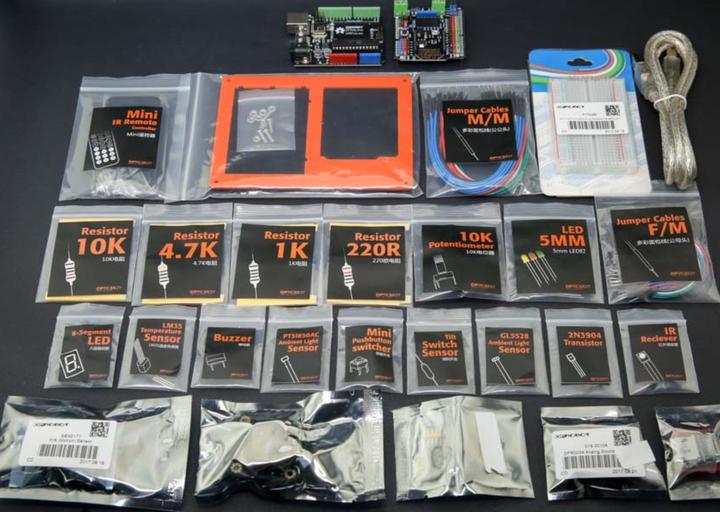 Actual product image DFRobot Gravity: Arduino Zero to Hero Kit