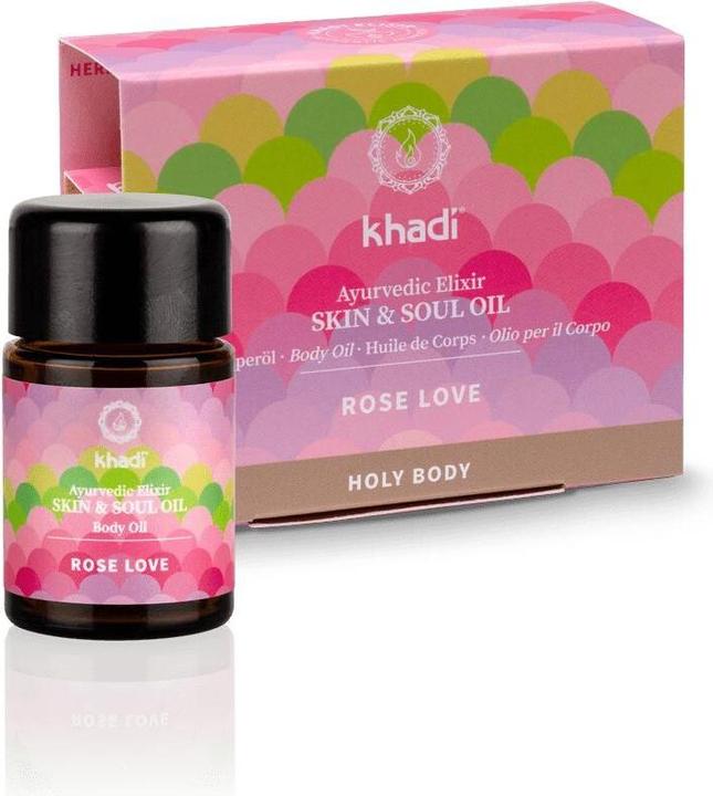 Image du produit Khadi Huile corporelle Rose Love 10 ml (Huile pour le corps, 10 ml)