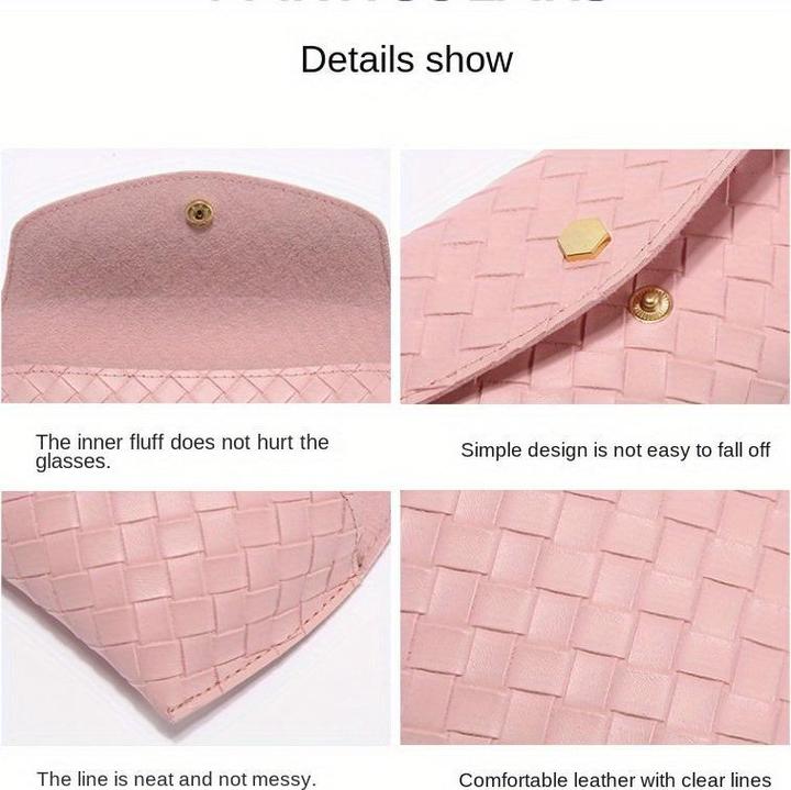 Actual product image Only-Bags.Store Modernes PU-Leder-Sonnenbrillenetui, stilvolles und langlebiges Reisezubehör für Männer und Frauen