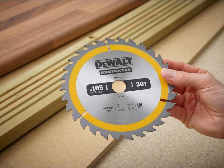 Productafbeelding DeWalt Hardmetalen cirkelzaagblad, Ø 165mm